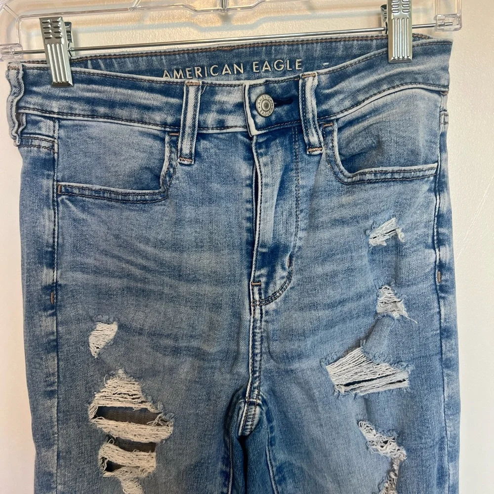 American Eagle Super high rise Jeggings size 4 - Picture 2 of 6